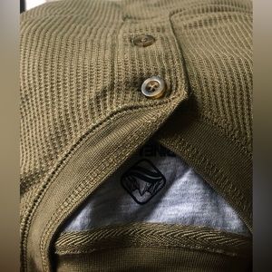 NWOT Alpine Lakes thermal waffle knit henley pullover size XLG